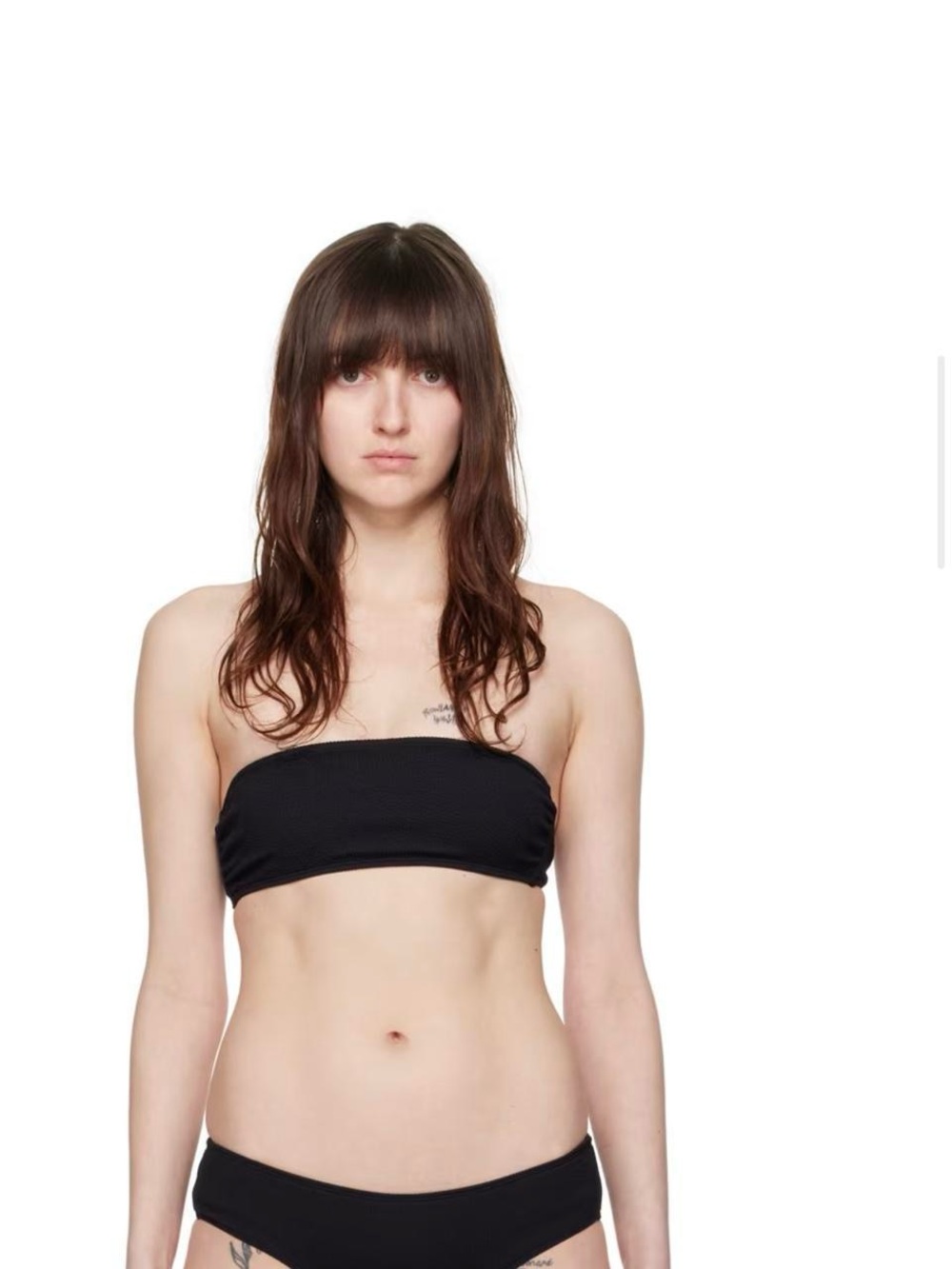 Filippa K Black Bandeau Bikini Top